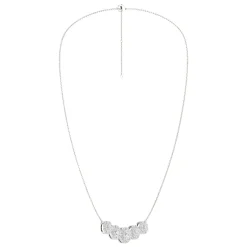 Lab Grown Diamond Five-Halo Necklace In 14K White Gold (2 Ct. Tw.)
