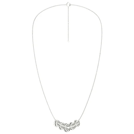 Lab Grown Diamond Five-Halo Necklace In 14K White Gold (2 Ct. Tw.)