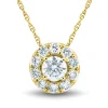 Lab Grown Diamond Halo Pendant