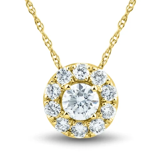 Lab Grown Diamond Halo Pendant