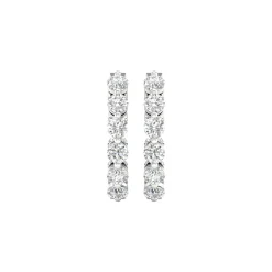 Lab Grown Diamond Inside-Out Hoop Earrings In (2 Ct. Tw.)