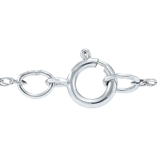 Lab Grown Diamond Open Triangle Pendant In 14K White Gold (1/4 Ct. Tw.)