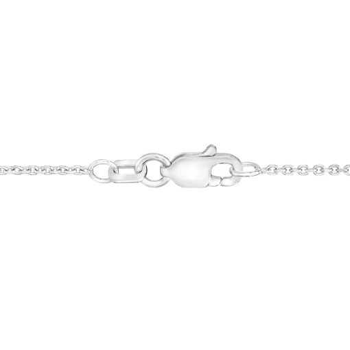 Lab Grown Diamond Pear-Shaped Cluster Pendant In 14K White Gold (1 Ct. Tw.)