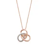 Lab Grown Diamond Pendant Knot In 10K Rose Gold