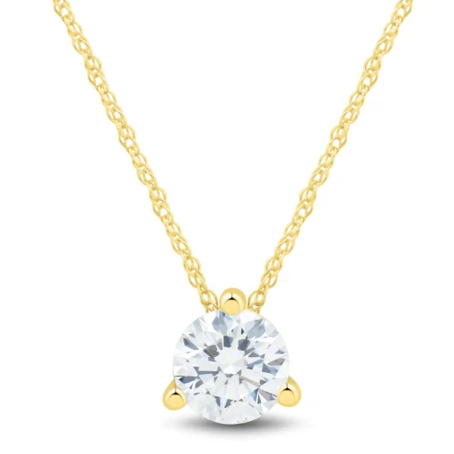 Lab Grown Diamond Solitaire Pendant