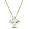 Lab Grown Diamond Solitaire Pendant In 14K Yellow Gold (1 Ct.)