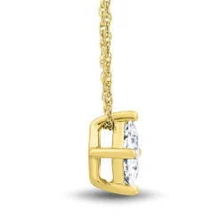 Lab Grown Diamond Solitaire Pendant In 14K Yellow Gold (1 Ct.)