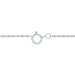 Lab Grown Diamond Solitaire Pendant In 10K White Gold (1/3 Ct.)