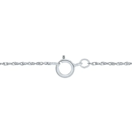 Lab Grown Diamond Solitaire Pendant In 10K White Gold (1/3 Ct.)