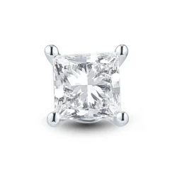 Lab Grown Diamond Stud Earring In 14K White Gold (1 Ct. Tw.)