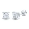 Lab Grown Diamond Stud Earrings With Princess-Cut Solitaires In 14K Gold (1 Ct. Tw.)