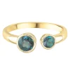 Lab-Created Alexandrite Open Ring In 10K Yellow Gold