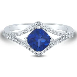 Lab-Created Blue Sapphire And Lab-Created White Sapphire Boxed Set In Sterling Silver