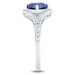 Lab-Created Blue Sapphire And Lab-Created White Sapphire Boxed Set In Sterling Silver