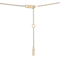 Lab-Created Emerald And Lab-Created White Sapphire Two-Stone Necklace In Vermeil