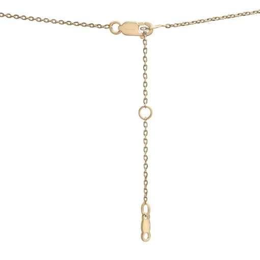 Lab-Created Emerald And Lab-Created White Sapphire Two-Stone Necklace In Vermeil