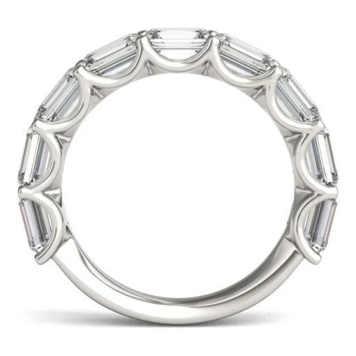 Lab-Created Moissanite Band In 14K White Gold (2-3/8 Ct. Tw.)