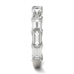 Lab-Created Moissanite Band In 14K White Gold (2-3/8 Ct. Tw.)