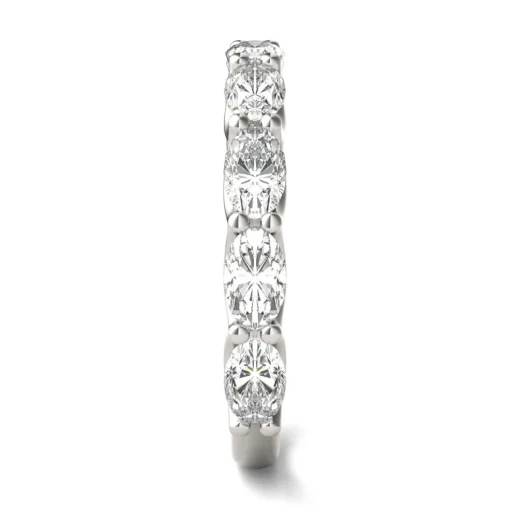 Lab-Created Moissanite Band In 14K White Gold (2-1/3 Ct. Tw.)