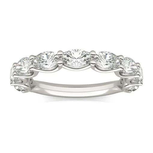 Lab-Created Moissanite Band In 14K White Gold (2-1/3 Ct. Tw.)
