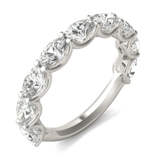 Lab-Created Moissanite Band In 14K White Gold (2-1/3 Ct. Tw.)
