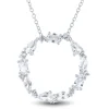 Lab-Created White Sapphire Pendant In Sterling Silver