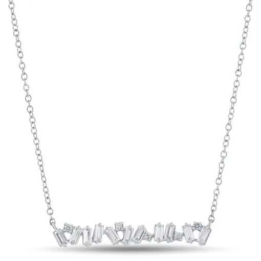 Lab-Created White Sapphire Pendant In Sterling Silver