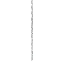 Lab-Created White Sapphire Necklace In Sterling Silver