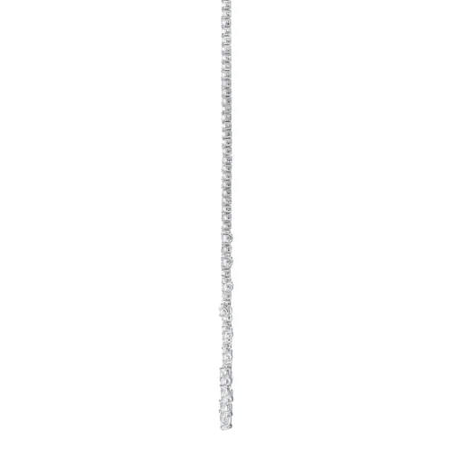 Lab-Created White Sapphire Necklace In Sterling Silver