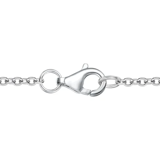 Lab-Created White Sapphire Necklace In Sterling Silver