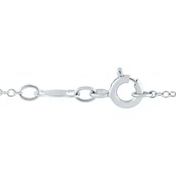 Lab-Created White Sapphire Pendant In Sterling Silver