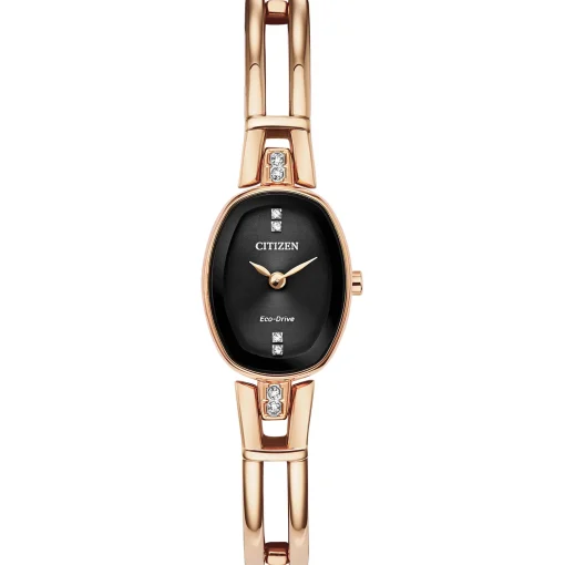 Ladies' Crystal Watch In Ion-Plated Rose Gold-Tone