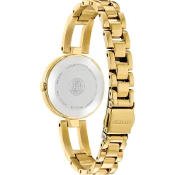 Ladies' Diamond Dial Watch In Ion-Plated Yellow Gold-Tone