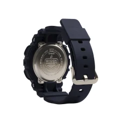 Ladies G-Shock Black Resin Watch With Yellow Gold-Tone Accent