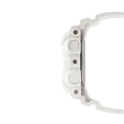 Ladies G-Shock White Resin Watch With Pink Accent