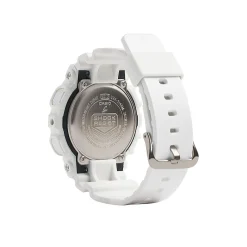Ladies G-Shock White Resin Watch With Pink Accent