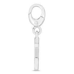 Letter J Charm In Sterling Silver