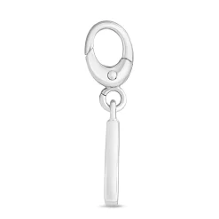 Letter K Charm In Sterling Silver