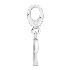 Letter M Charm In Sterling Silver