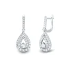 Light Heart® 1 1/2 Ct. Tw. Lab Grown Diamond Dangle Earrings In 14K White Gold
