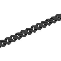 Link Bracelet With Black Diamonds In Matte Black Ion-Plated Stainless Steel, 13Mm, 8.5" (1/2 Ct. Tw.)