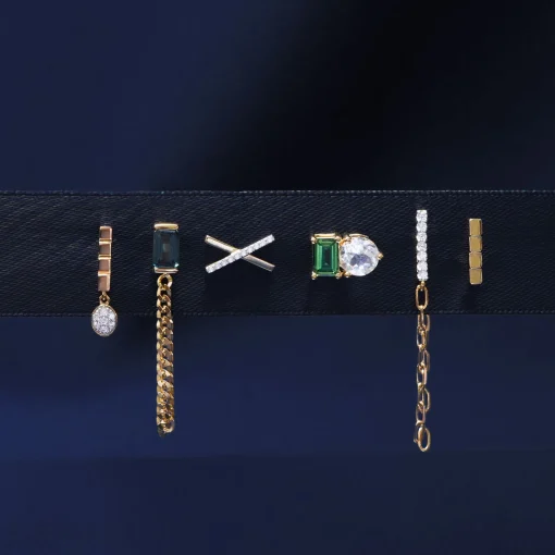 London Blue Topaz Cuban Chain Earrings In Vermeil