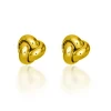 Love Knot Earrings In 14K Yellow Gold