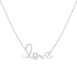 Love Necklace In Sterling Silver