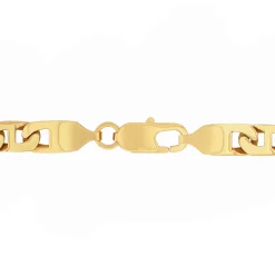 Mariner Link Chain In Yellow Ion-Plated Stainless Steel, 6.5Mm, 24