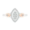 Marquise Diamond Cluster Promise Ring In Sterling Silver (1/7 Ct. Tw.)