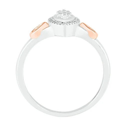 Marquise Diamond Cluster Promise Ring In Sterling Silver (1/7 Ct. Tw.)