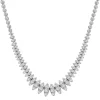 Marquise Diamond Tennis Necklace In 10K White Gold (2 Ct. Tw)