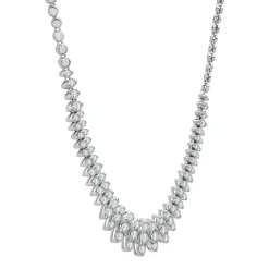 Marquise Diamond Tennis Necklace In 10K White Gold (2 Ct. Tw)