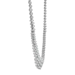 Marquise Diamond Tennis Necklace In 10K White Gold (2 Ct. Tw)
